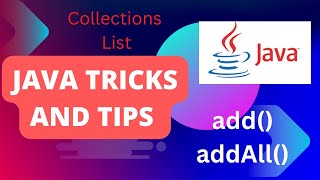 Collections || Important Methods in Java || List Part1 || add() addAll()