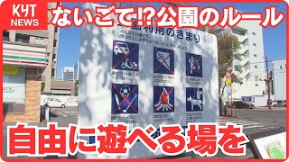 ないごて！？公園で野球やサッカー禁止？「ボール遊びできる場を」子どもたち動き出す