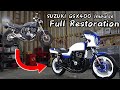 【総集編】雨晒しの不動車「SUZUKI GSX400 インパルス」をフルレストアして新車並みに復活させる！