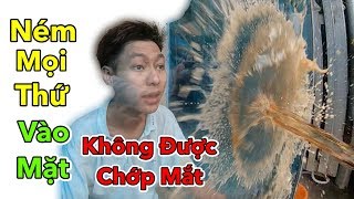 LamTV - Trận Chiến Không Được Chớp Mắt - Siêu Lầy | Thử Thách Ném Mọi Thứ Vào Mặt - Blinking Battle