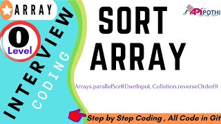 8_8 Write a Java program to sort the numeric array using “Arrays parallelSortuserInput,Collections r