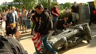 Indigenous Activist Charged in Toppling of Columbus Statue Outside MN Capitol