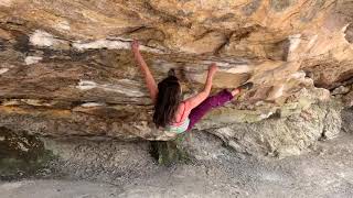 “Big Daddy,” v6 in the Junkyard Cave—New River Gorge Bouldering