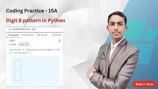 DIGIT 8 Star Pattern Program in Python | Coding Practice 15A | Number Star pattern program |Nxtwave