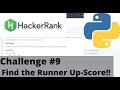Hackerrank Python | Challenge #9 | Find the Runner Up-Score !