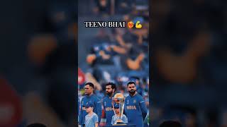 Mahi rohit or virat three king in one frame #cricket #shorts #explore #trending #ytshort #india #new