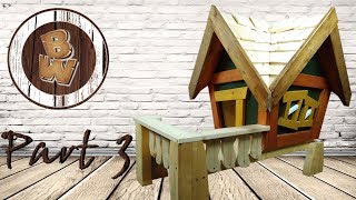 DIY How to build a Luxus Doghouse Dog House Cat House Hundehütte selber bauen PART3