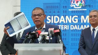 Sidang media Datuk Seri Saifuddin berhubung Titah Adendum Najib