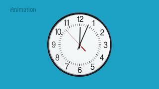 Fast Ticking Clock with Sound | Animation