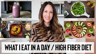 WHAT I EAT IN A DAY - HIGH FIBER DIET FOR WEIGHT LOSS // LOW CALORIE DENSITY FOODS // VEGAN RECIPES