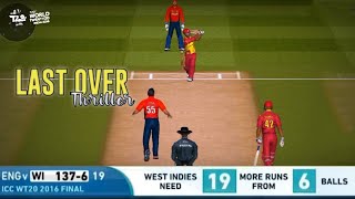 Last Over Thriller : West Indies Vs English | Brathwaite 4 Sixes | ICC WT20 Final | Real Cricket 20