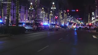 Car plows into crowd on Bourbon Street in New Orleans