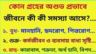 কোন গ্রহের প্রভাবে জীবনে নেমে আসে খারাপ সময়? জেনে নিন এর প্রতিকার কি? / সুবিচার