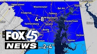 WEATHER UPDATE: Impactful winter weather to arrive early next week in Maryland