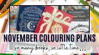 NOVEMBER 2024 Colouring Plans | Adult Colouring