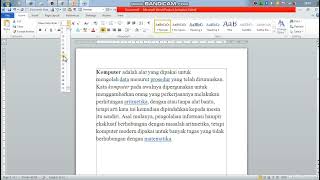 menjelaskan fitur-fitur yang ada di microsoft word