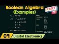 Boolean Algebra Examples (Part 1)