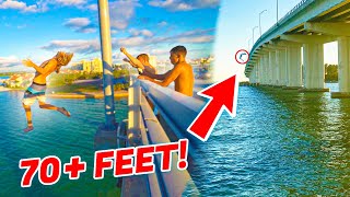 INSANE FLIPS FROM 70+ FEET! *WENT WRONG*