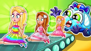 Oh Yes! My Doll Comes Alive Song 💄🎀Colorful Princess Doll 🚓🚌🚗🚑+More Nursery Rhymes by Toddler Cars