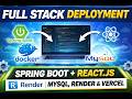Full Stack Deployment: Spring Boot + React.js using Docker | MySQL Database | Deploy Backend .