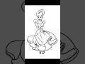 How to Draw Cinderella Easy #cinderella #easydrawings #cartooncharactersdrawing #shorts #ytshorts