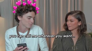 Timothée Chalamet being smooth and funny with women for 6 minutes straight