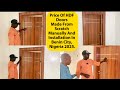 Price Of HDF Doors Made From Scratch Manually And Installation In Benin City, Nigeria 2025.