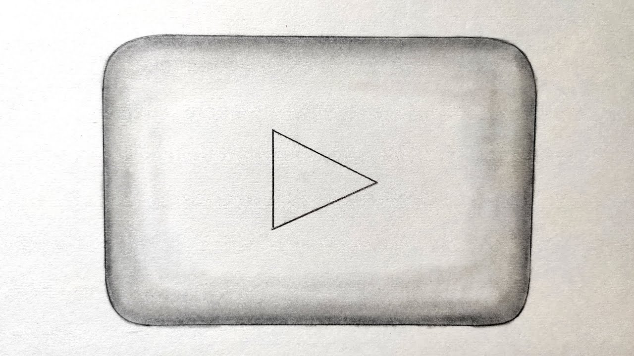 How To Draw Youtube Logo Drawing Youtube