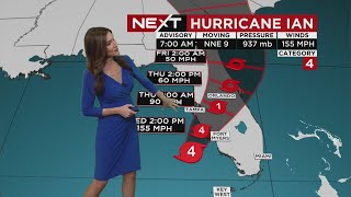 NEXT Weather Team tracking Hurricane Ian 9/28/2022