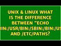Unix & Linux: What is the difference between 