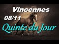 PRONOSTIC PMU QUINTE DU JOUR VENDREDI 8 NOVEMBRE 2024