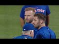 angels mets benches clear after pete alonso hbp.