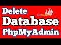 Delete or Drop a Database from Xampp PhpMyAdmin on Windows 10