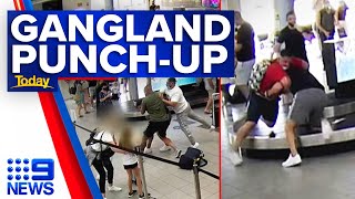 Brawl breaks out between Sydney’s gangland families at airport | 9 News Australia