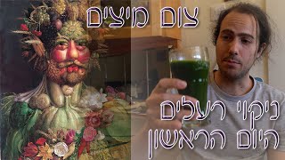 צום מיצים (ניקוי רעלים): היום הראשון