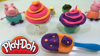 play doh make ice cream cups frozen - Play Doh Popsicles Scoops 'n Treats DIY Rainbow Popsicle