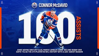 0-to-100: Every McDavid Assist This Season | NHL 2023-24