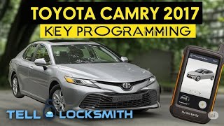 Toyota Camry 2017 adding key and programming the control with Xhorse Key Tool max pro