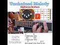 Unchained Melody - Righteous Brothers guitar chords w/ lyrics & plucking tutorial