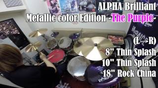 【池部楽器店】ドラムステーション特注！PAiSTe Metallic color Editon / ALPHA Brilliant Original Effect Set 【PURPLE（紫）】