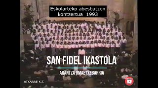 Eskolarteko abesbatzak 93 San Fidel Ikastola. Gernika-Lumo.