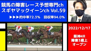 【競馬の障害レース予想専門ch】2022年12月17日 阪神4R 障害3歳上オープン