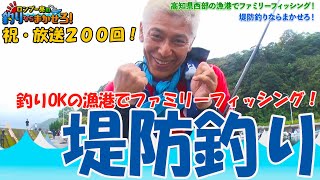 【放送200回記念】高知で堤防釣り！！ロンブー亮が釣りOKの漁港でファミリーフィッシング！【ロンブー亮の釣りまか#200】