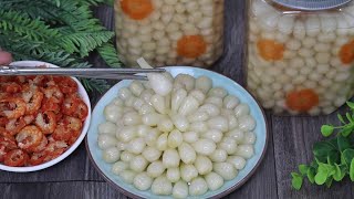 Ngâm DƯA KIỆU ngon - KIỆU NGỌT trắng giòn để ăn cả năm
