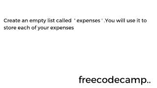 Learn Lambda Functions by Building an Expense Tracker | Python Beta Cert | Step 2