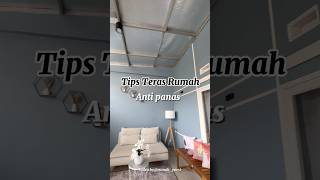 Tips teras rumah supaya adem dan rapih tanpa plafon #rumahminimalis #iderumahminimalis #ataprumah