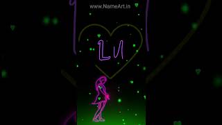 LU Name Art Love status #Nameart #LU