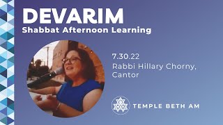 Shabbat Learning:  Devarim