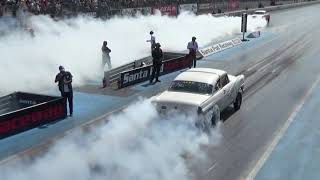 2018 Dragstalgia Stefan Flodell and Kjell Andersson paired burnout