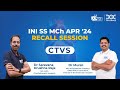 INI SS Apr '24 MCh CTVS Recall Session by Dr Saravana Krushna Raja & Dr Murali | DocTutorials